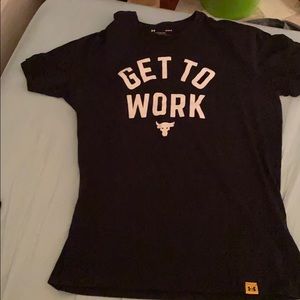 Under armour project rock tee UA get to work